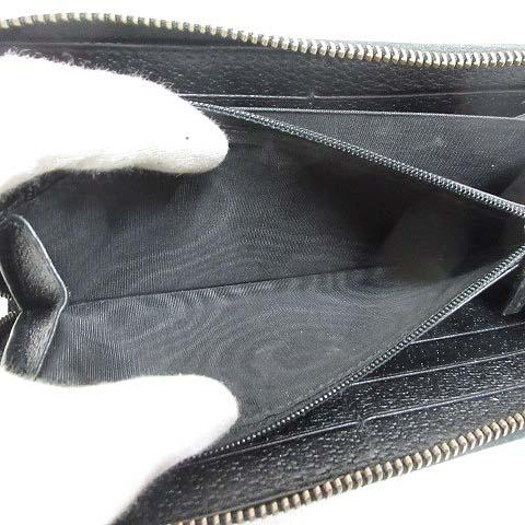 【中古】グッチ GUCCI 428736 GG マーモント 長財布 レザー ロング ウォレット ラウンドファスナー ブラック ☆AA★_4