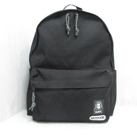 【中古】エックスガール x-girl x アウトドアプロダクツ デイパック リュックサック バッグ ブラック 黒 CORDURA