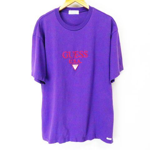 中古 ゲス Guess Green Label ロゴ 刺繍 半袖tシャツ カットソー 紫パープル L メンズの通販はau Pay マーケット ブランド古着のベクトル