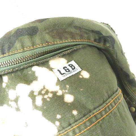 中古 ルグランブルー L G B 迷彩 ブリーチ ダメージ加工 デニムジャケット 638 M002 カーキ Xs レディースの通販はau Pay マーケット ブランド古着のベクトル