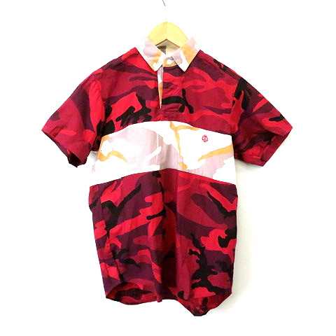 中古 スワッガー Swagger Black Platinum 迷彩 カモ柄 切替 半袖シャツ 赤 ワインレッド M メンズの通販はau Pay マーケット ブランド古着のベクトル