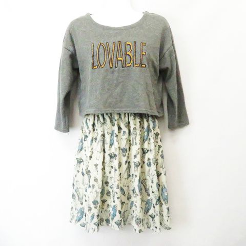 中古 アズノウアズ ピンキー As Know As Pinky スナップガール スウェット切替 七分袖 ワンピース レディースの通販はau Pay マーケット ブランド古着のベクトル