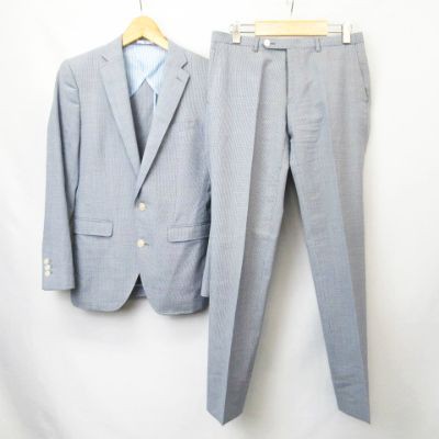 中古 スーツセレクト Suit Select 千鳥格子 スーツ セットアップ 2bテーラードジャケット 紺 白 5y メンズの通販はau Pay マーケット ブランド古着のベクトル