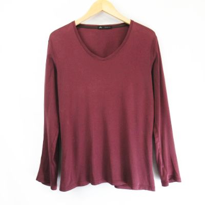 中古 メンズメルローズ Men S Melrose 無地vネック コットン 長袖 Tシャツ カットソー ワインレッド 3 メンズの通販はau Pay マーケット ブランド古着のベクトル