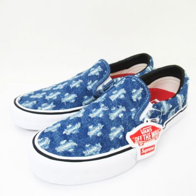 中古 Supreme ss Vans Hole Punch Denim Slip On Pro Blue 26 5cm ホール パンチ デニム スリッポン 2 の通販はau Pay マーケット ブランド古着のベクトル