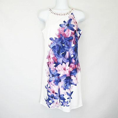 中古 レディ Rady エレガンス フラワー ワンピース ビジュー装飾 Gl0066 白 ホワイト M レディースの通販はau Pay マーケット ブランド古着のベクトル