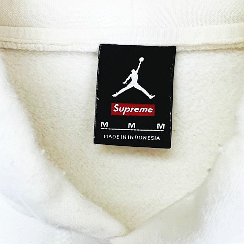 中古】シュプリーム SUPREME Jordan Hooded Sweatshirt White 799705