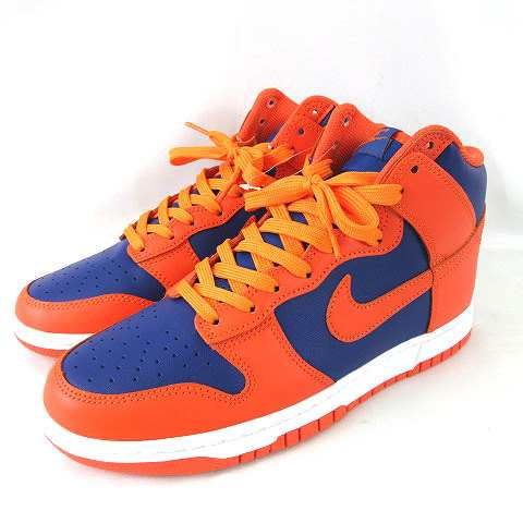 中古】未使用品 NIKE Dunk High Retro Orange and Deep Royal DD1399