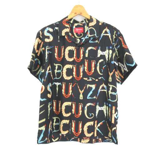 中古】シュプリーム SUPREME ☆AA☆18SS Alphabet Silk Shirt