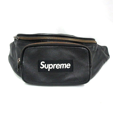 中古】シュプリーム SUPREME ☆AA☆ 17SS Leather Waist Bag ボックス