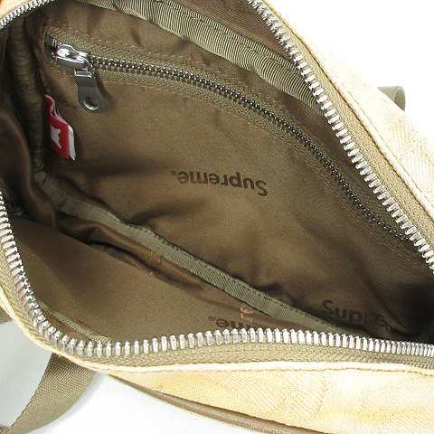 中古】SUPREME Fat Tip Jacquard Denim Waist Bag Olive ファット