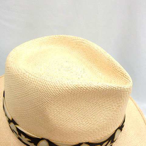 中古】ボルサリーノ Borsalino パナマハット ストローハット 帽子