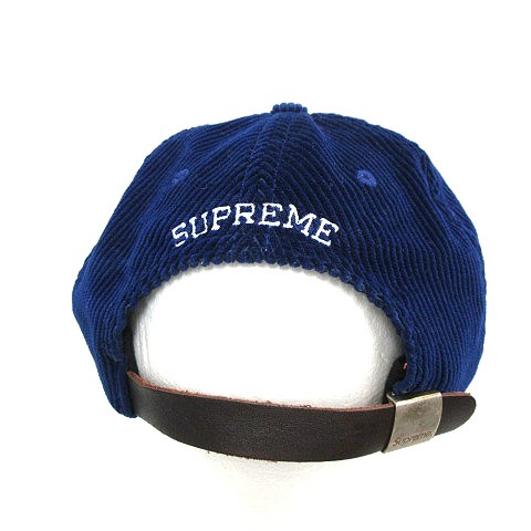 【中古】シュプリーム SUPREME ★AA☆ 17SS S LOGO CORDUROY CAP エス ロゴ コーデュロイ キャップ 帽子 青  メンズ｜au PAY マーケット