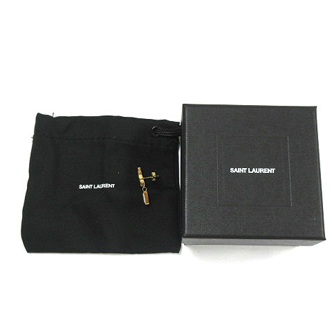 【中古】サンローラン パリ SAINT LAURENT PARIS カサンドラ シングル イヤリング ピアス メタル＆ラインストーン 2 ｜au  PAY マーケット