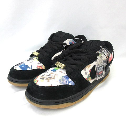 【中古】未使用品 ナイキ エスビー NIKE SB Supreme SB Dunk Low Rammellzee FD8778-001 28.5cm 靴 スニーカー メンズ