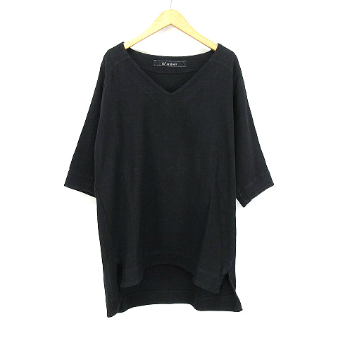 【中古】エーエフオム A.F HOMME ARTEFACT Vネック 半袖 カットソー Tシャツ 黒 ブラック 1 ag-1790 メンズの通販は 7,800円