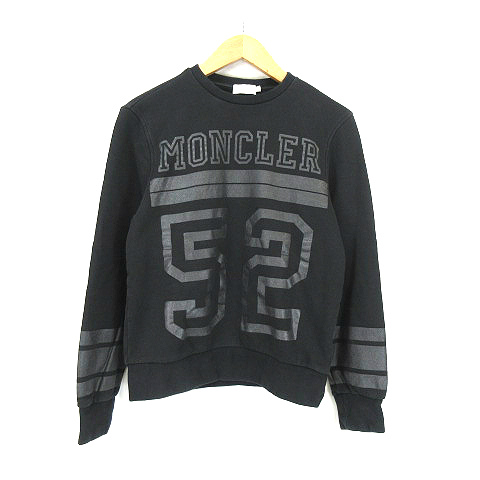 中古】モンクレール MONCLER 52 ラバープリント 長袖 クルーネック 