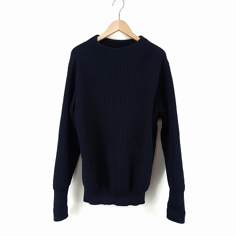 【中古】アンデルセンアンデルセン Andersen-Andersen フィッシャーマンニット セーター M 紺 ネイビー メンズ