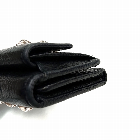 ジミーチュウ 三つ折り財布 ブラック ミニ財布 小銭入れ　コンパクトウォレット ジミーチュウ 財布 三つ折り Jimmy Choo NEMO CZN BLACK