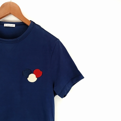【中古】モンクレール MONCLER MAGLIA T-SHIRT マグリア Tシャツ S 紺 ネイビー ☆AA★ メンズ_2