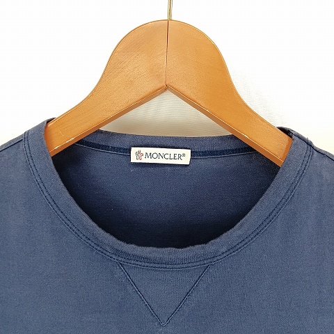 【中古】モンクレール MONCLER MAGLIA T-SHIRT マグリア Tシャツ S 紺 ネイビー ☆AA★ メンズ_3