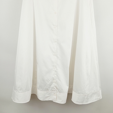 中古】アディアム ADEAM ノースリーブ プレーリー ワンピース 2 白