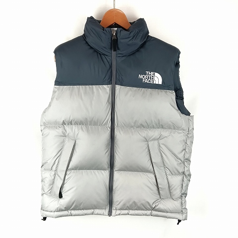 【中古】ザノースフェイス THE NORTH FACE ヌプシ ベスト NUPTSE VEST ND92232 S グレー系 メンズ