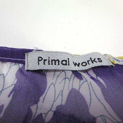 中古 プライマルワークス Primal Works ワンピース フレア 半袖 花柄 シフォン フリル M 紫 マルチカラー 美品の通販はau Pay マーケット ブランド古着のベクトル