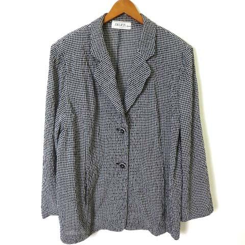 中古 Delice デリス 東京スタイル ジャケット ブレザー テーラード 長袖 チェック L 黒 ブラック 白 ホワイトの通販はau Pay マーケット ブランド古着のベクトル