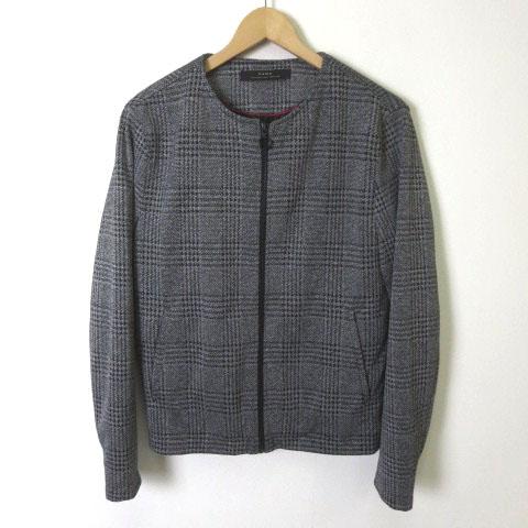 中古 未使用品 ザラ Zara ジャケット ブルゾン ノーカラー グレンチェック 長袖 M グレー 黒 美品 メンズの通販はau Pay マーケット ブランド古着のベクトル