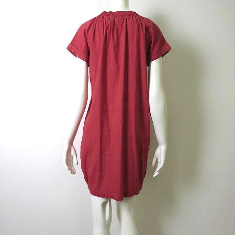 中古 セオリーリュクス Theory Luxe チュニック ワンピース 半袖 リネン ギャザー コクーン M 38 コーラルピンクの通販はau Pay マーケット ブランド古着のベクトル