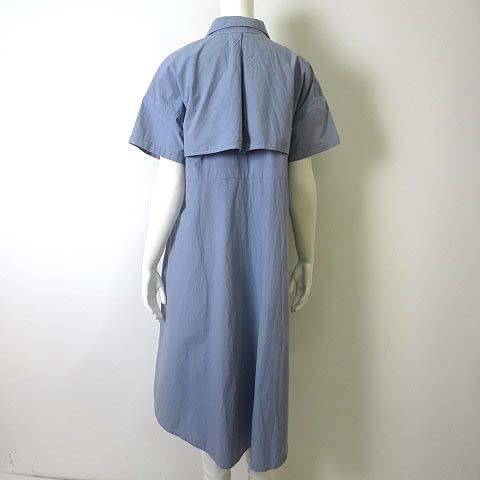 中古 ジュエティ Jouetie ワンピース サマートレンチワンピース ロング 半袖 フレア M 青 くすみブルー レディースの通販はau Pay マーケット ブランド古着のベクトル