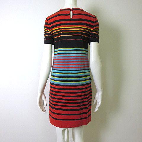 中古 マークバイマークジェイコブス Marc By Marc Jacobs ワンピース チュニック マルチ ボーダー 半袖 S 赤 黒の通販はau Pay マーケット ブランド古着のベクトル