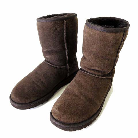 中古】アグ オーストラリア UGG australia ムートンブーツ ショート 本 ...