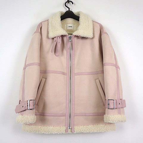 中古】ファーファー furfur TYPE FURMY レザーライクボンバー