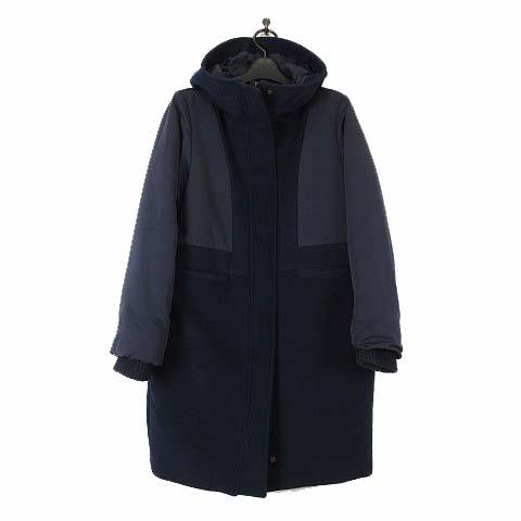 マルシャル・テル MARECHAL TERRE ジャケット ダウンベスト サイズ2 M 黒×白 レディース フード/×LUCA/LADY LUCA LUCA 美品 MARECHAL TERRE マルシャル・テル ダウン ジャケット MARECHAL TERRE