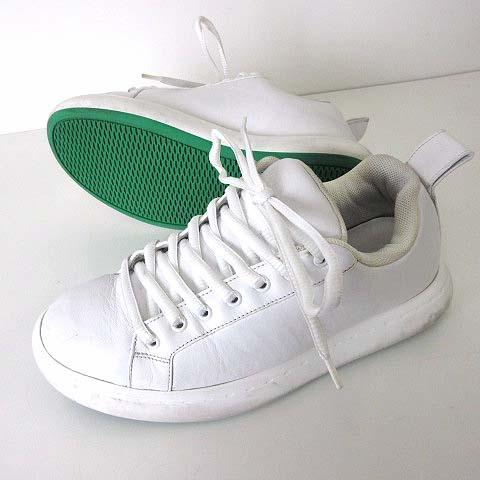 【中古】ボッテガヴェネタ ピロー スニーカー PILLOW SNEAKERS シューズ パデット カーフレザー 41 白 ホワイト 26cm