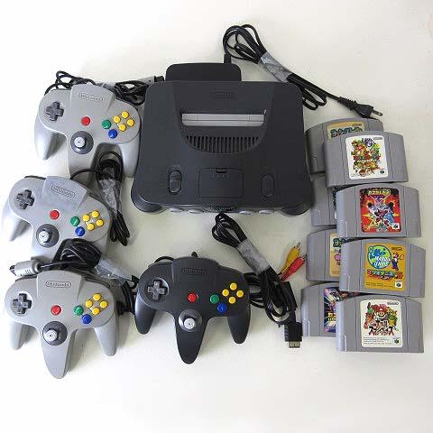 □美品 動作品 任天堂 NINTENDO64 ニンテンドー64 クリアブルー 本体 コントローラー□ Nintendo 64 本体 コントローラー など画像の通り（動作未確認）