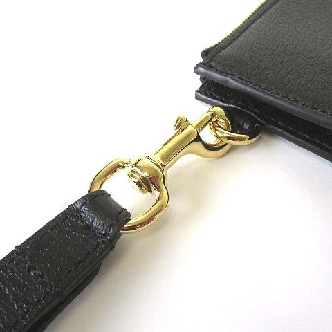 【中古】未使用品 グッチ GUCCI バッグ ホースビット レザー クラッチバッグ 700524 黒 ブラック 本革 かばん 鞄 美品_7