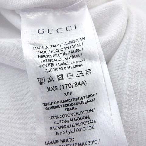 【中古】グッチ GUCCI 25SS 現行 プリント コットンジャージー Tシャツ カットソー 半袖 XXS 白 ホワイト 国内正規品_6