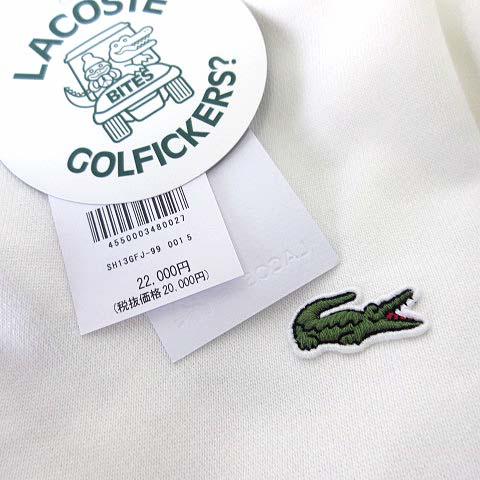 【中古】ゴルフィッカーズ Golfickers ラコステ コラボ 完売 スウエット トレーナー ゴルフウエア L 5 オフ白 美品_1