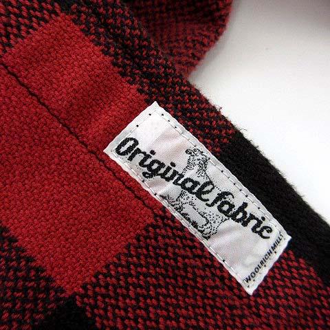 【中古】ウールリッチ WOOLRICH 現行 完売 シャツ ネルシャツ オーセンティック 長袖 バッファローチェック S 赤 黒_6