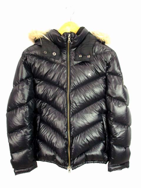 【中古】バーバリーブラックレーベル BURBERRY BLACK LABEL ダウンジャケット フード フォックスファー |au Wowma!