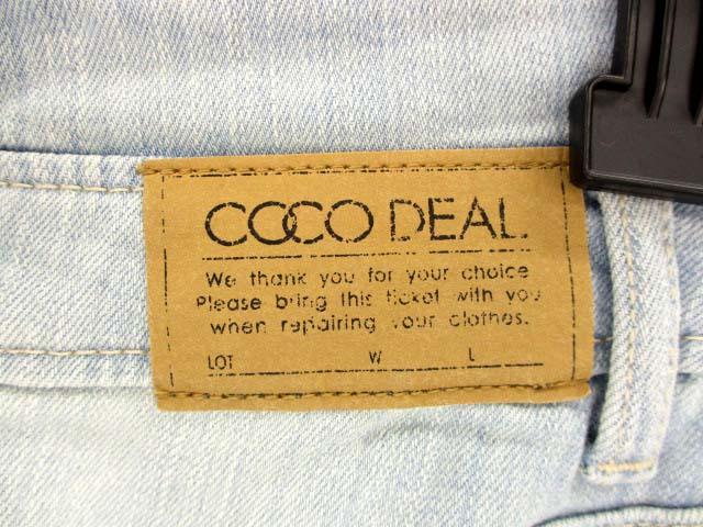 中古 ココディール Coco Deal デニム ショートパンツ ストレッチ Used加工 ハイウエスト ライトインディゴ サイズ2の通販はau Pay マーケット ブランド古着のベクトル