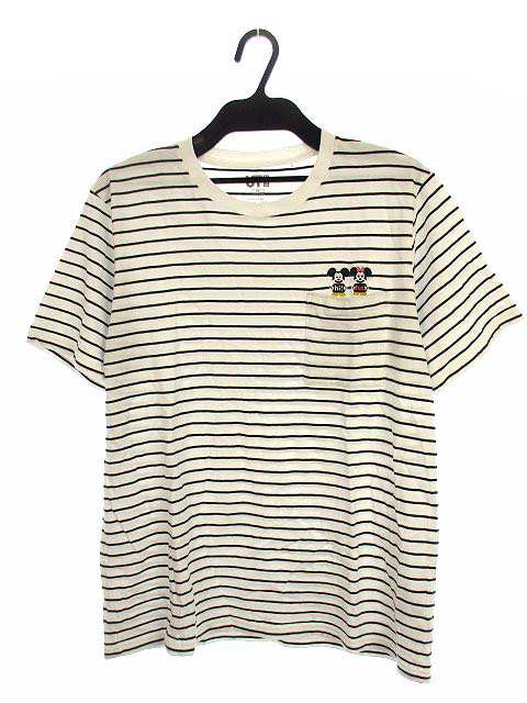 中古 ユニクロ Uniqlo ディズニー トップス Tシャツ 半袖 ミッキーアート グラフィックt ボーダー 白 黒 Xl メンズの通販はau Pay マーケット ブランド古着のベクトル