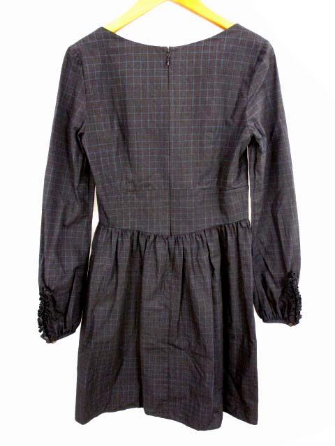 中古 トッカ Tocca 長袖 ワンピース 総柄 綿 コットン 裏地シルク ネイビー ブラウン 紺 茶 サイズ1 レディースの通販はau Pay マーケット ブランド古着のベクトル