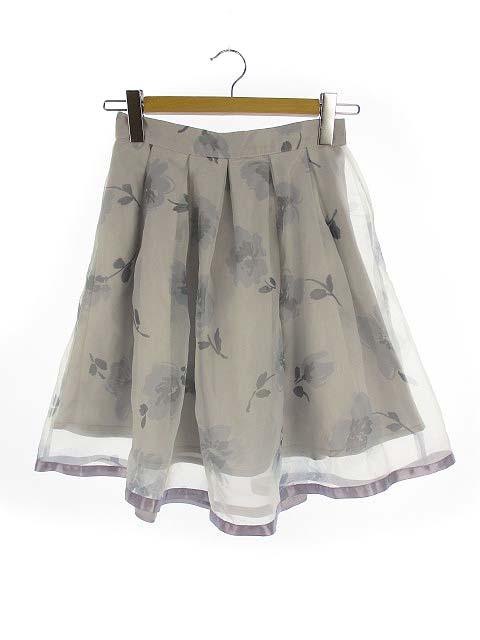 中古 ティティー コー Titty Co フラワー シアー プリーツ オーガンジー スカート フレア 花柄 プリント Sの通販はau Pay マーケット ブランド古着のベクトル