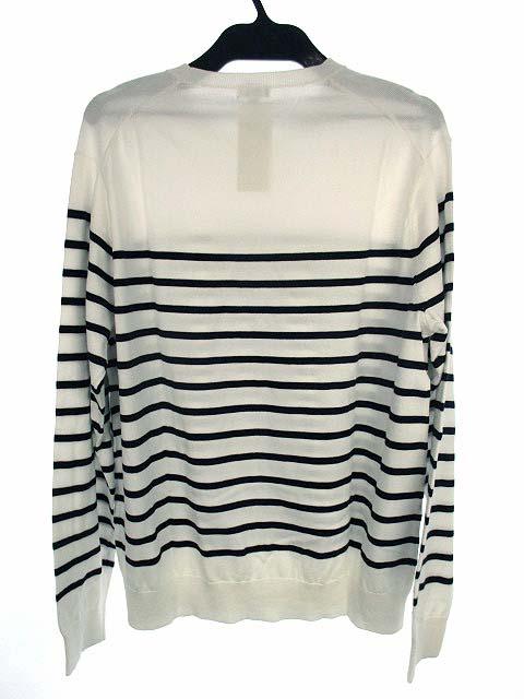 中古 未使用品 ユニクロ Uniqlo トップス ニット セーター スーピマコットン ボーダー 長袖 オフホワイト 白 黒 Xlの通販はau Pay マーケット ブランド古着のベクトル