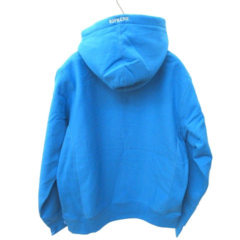 supreme s logo hoodie blue