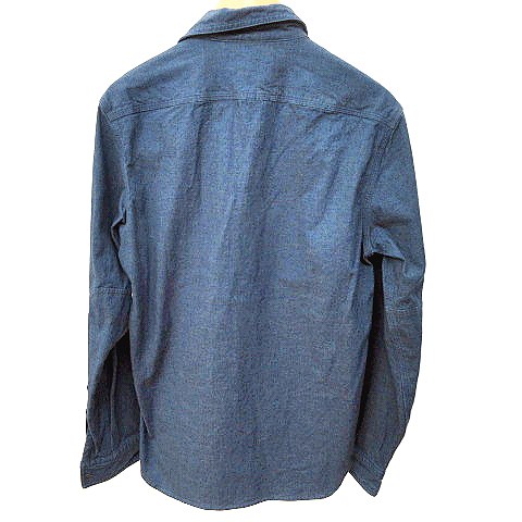 中古 ダブルアールエル Rrl ワークシャツ 長袖 ダンガリー インディゴ染 セルビッジ コットン S 紺ネイビー メンズの通販はau Pay マーケット ブランド古着のベクトル
